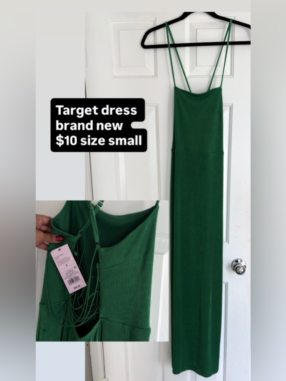 Target Green Strappy Maxi Dress